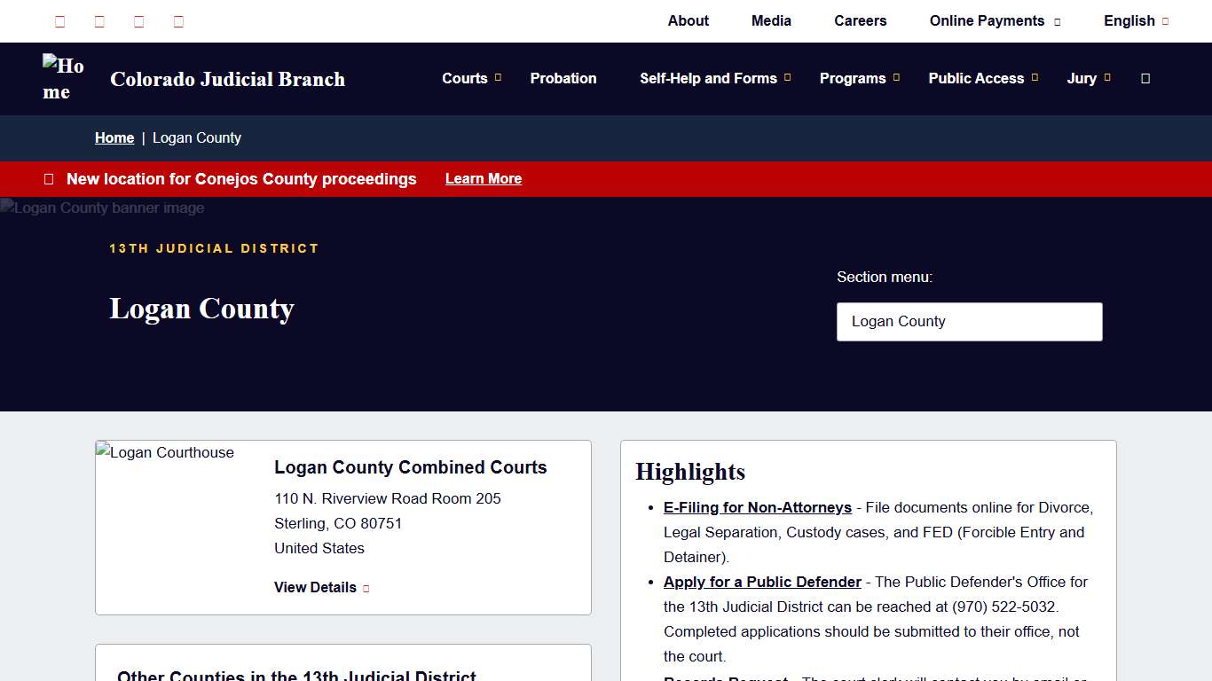 Logan County | Colorado Judicial Branch